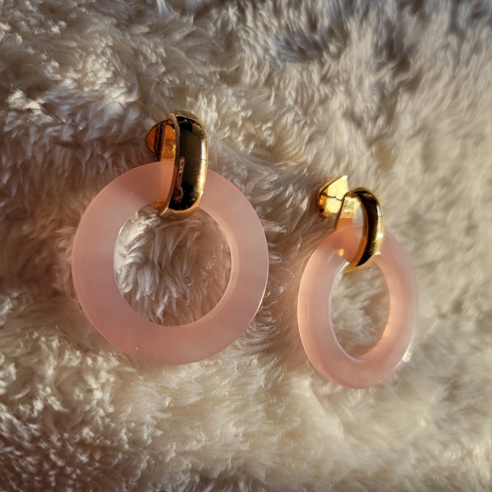 kate spade pink drop earrings